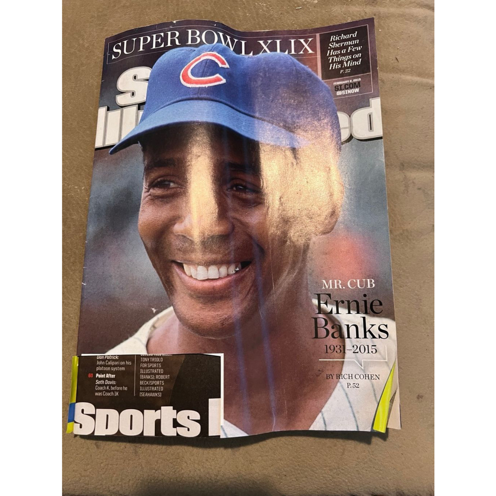 Sports Illustrated February 2 2015 Mr cub Ernie Banks Tribute cover 2/2/15